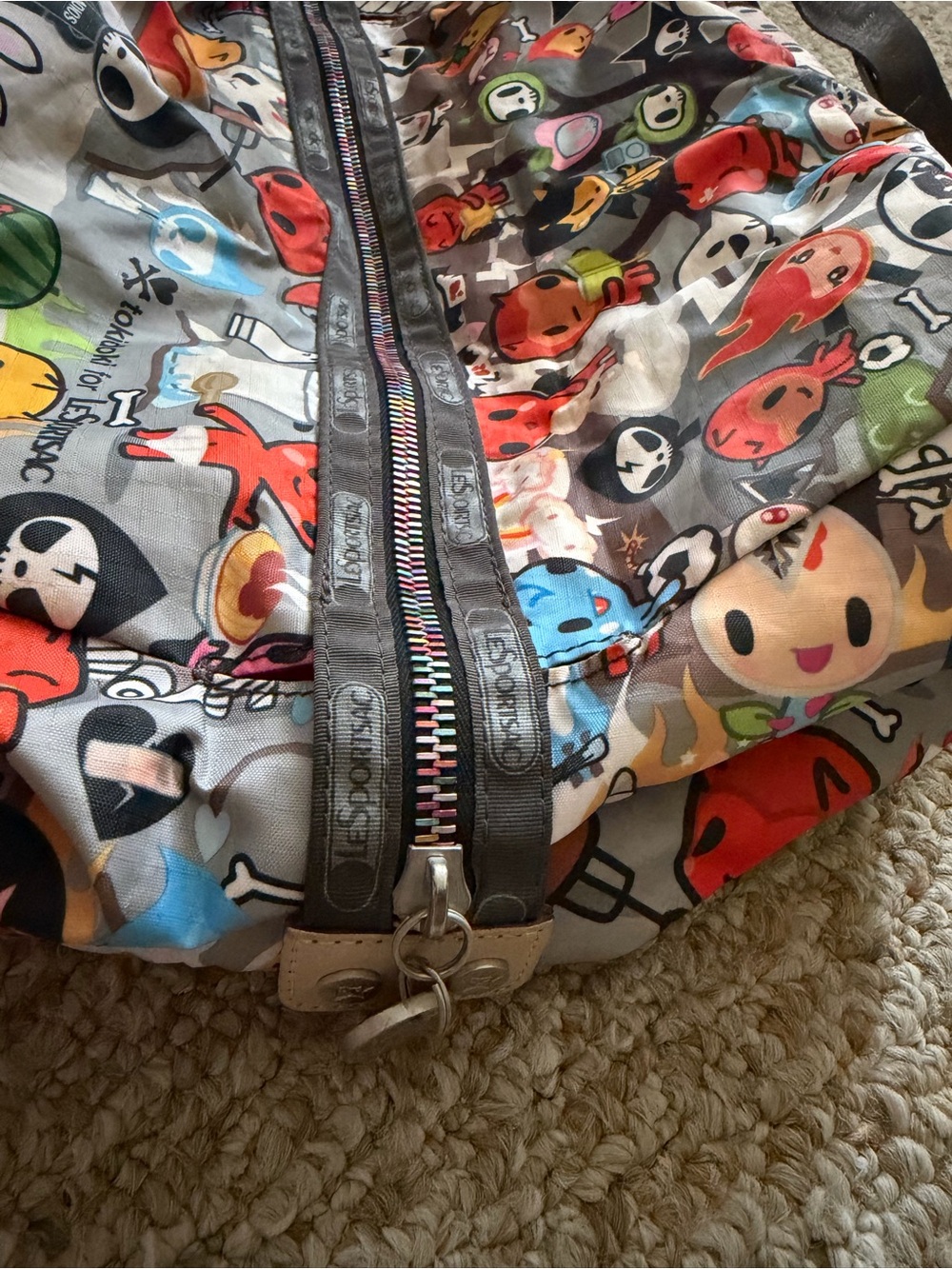 Vintage! Tokidoki Lesportsac baby inferno shoulder duffle bag - Picture 5 of 9